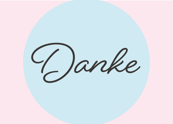 Badefee Karte "Danke"