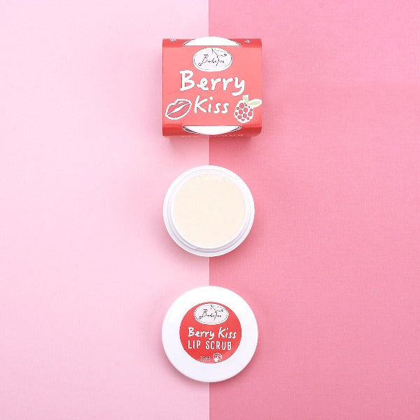 Lippenpeeling Berry Kiss – Zuckerpeeling mit Beerenduft & Bienenwachs, mikroplastikfrei