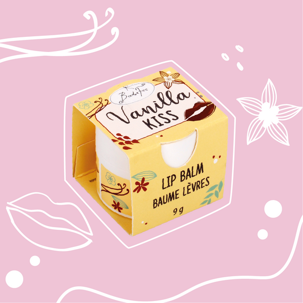 Badefee Lippenbalsam Vanilla Kiss  mit Bienenwachs & natürlichem Duft, mikroplastikfrei