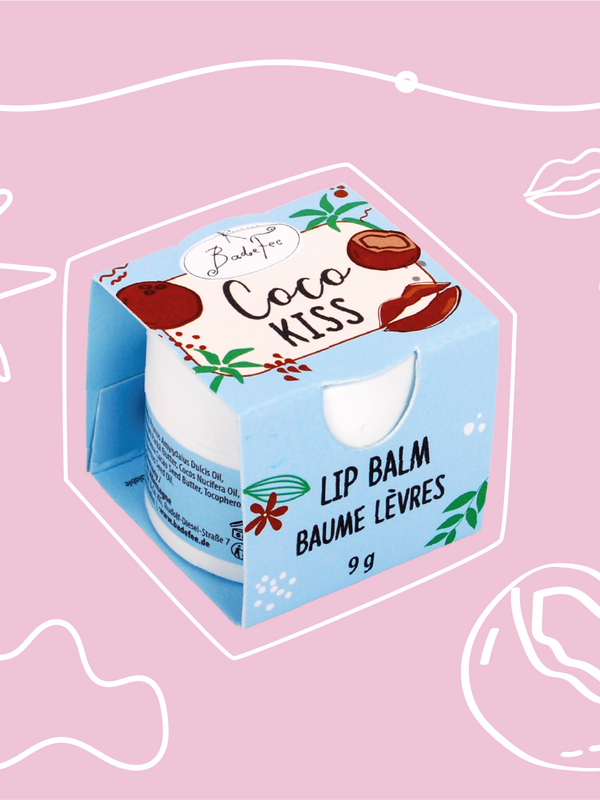 Badefee Lippenbalsam Coco Kiss mit Bienenwachs & Cocoduft, mikroplastikfrei