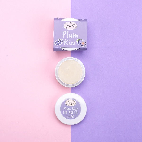 Lippenpeeling Plum Kiss – mit Bienenwachs, Zucker & natürlichem Duft, mikroplastikfrei