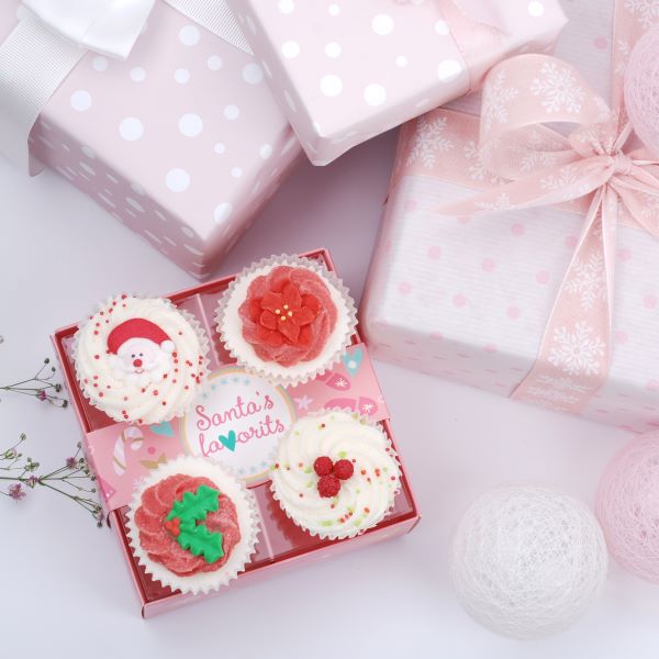 Badefee Badepralinen 4er Geschenkset Santa's Favorits