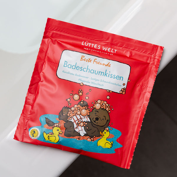 Lüttes Welt Badeschaumkissen, Motiv: Beste Freunde