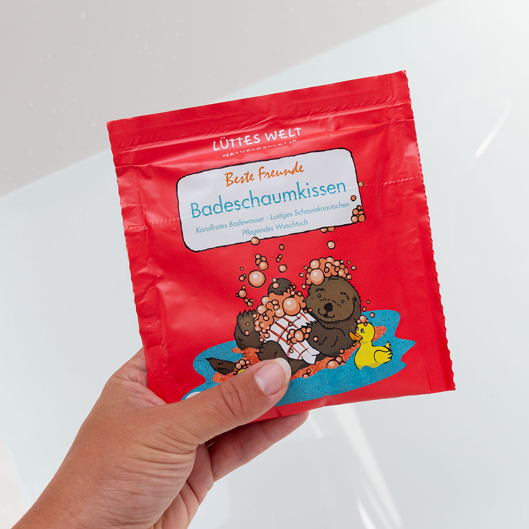Lüttes Welt Badeschaumkissen, Motiv: Beste Freunde