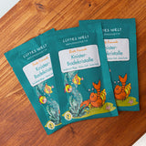 Lüttes Welt Knister-Badekristalle, 80g, Motiv: Beste Freunde