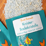 Lüttes Welt Knister-Badekristalle, 80g, Motiv: Beste Freunde