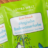 Lüttes Welt Magische Badewasserfarbe, 80g, Motiv: Beste Freunde