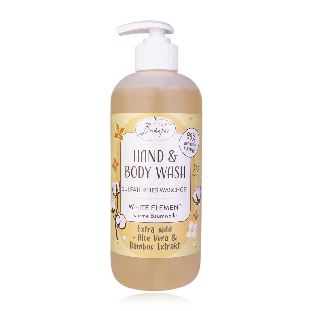 Badefee Sulfatfreie Hand & Body Wash  "White Element"