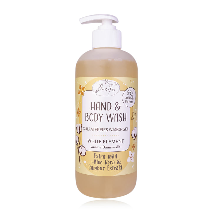 Badefee Sulfatfreie Hand & Body Wash  "White Element"