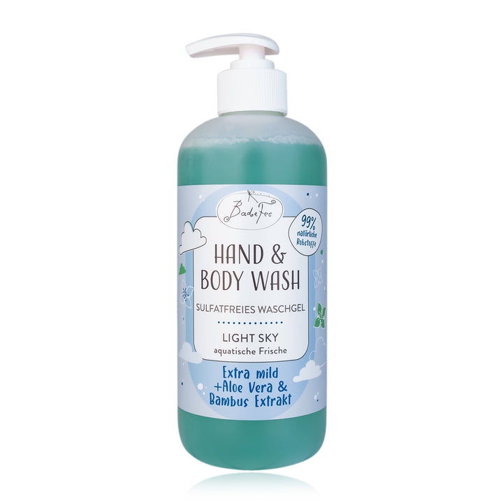 Badefee Sulfatfreie Hand & Body Wash "Light Sky"