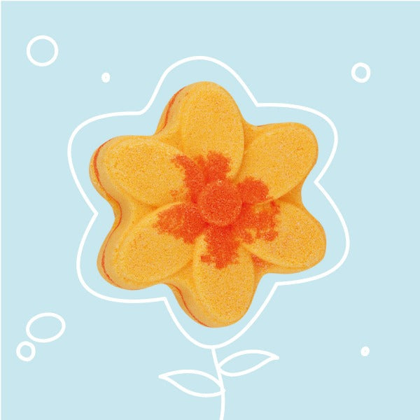 Badefee Badebombe Flowerpower Sweet Mango