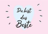 Badefee Karte "Du bist das Beste"