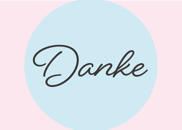 Badefee Karte "Danke"