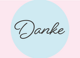 Badefee Karte "Danke"
