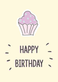 Badefee Karte "Happy Birthday"