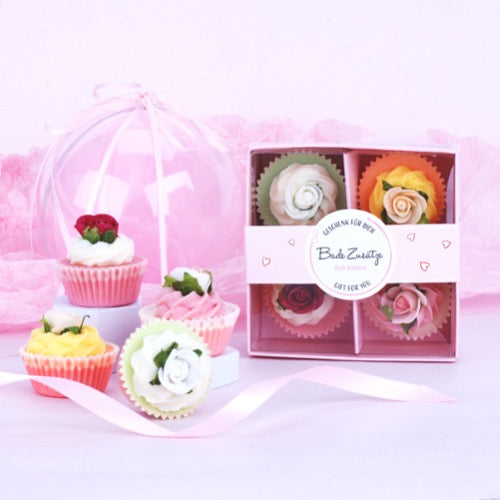 Badefee 4er Badepralinen Geschenkset - Colour Bouquet