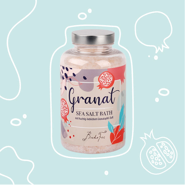 Badefee Badesalz Granat