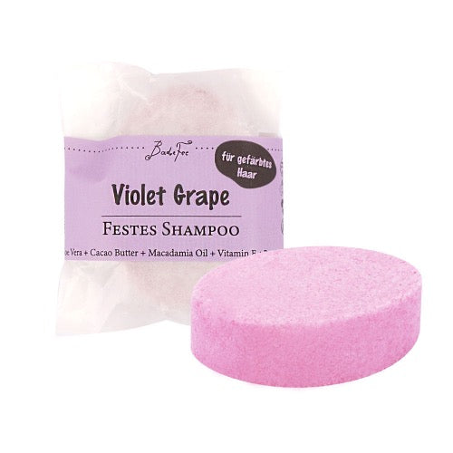 Badefee Festes Shampoo Violet Grape - pflegend