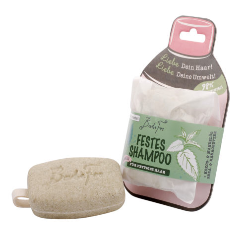 Badefee Festes Shampoo mit Brennessel