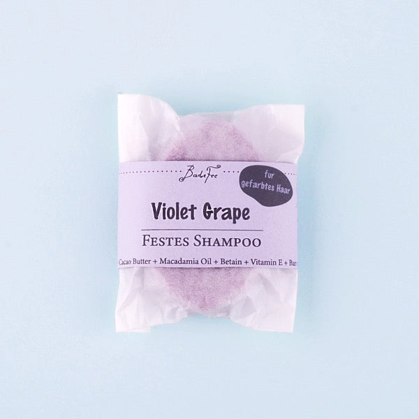 Badefee Festes Shampoo Violet Grape - pflegend