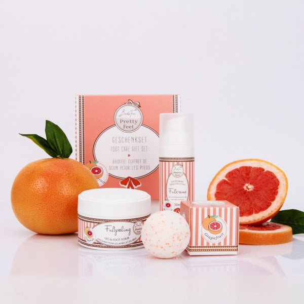 Badefee Geschenkset Pretty Feet "Grapefruit"