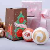Badefee 2er BadeKugel Geschenkset Badekugeln Tannenbaum