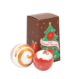 Badefee 2er BadeKugel Geschenkset Badekugeln Tannenbaum