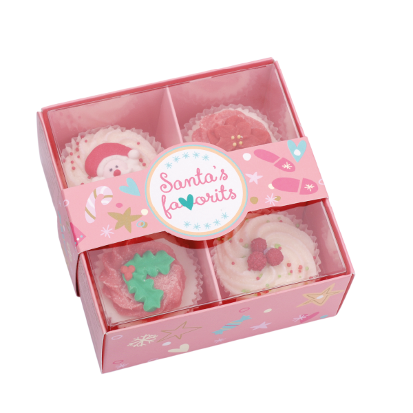 Badefee Badepralinen 4er Geschenkset Santa's Favorits