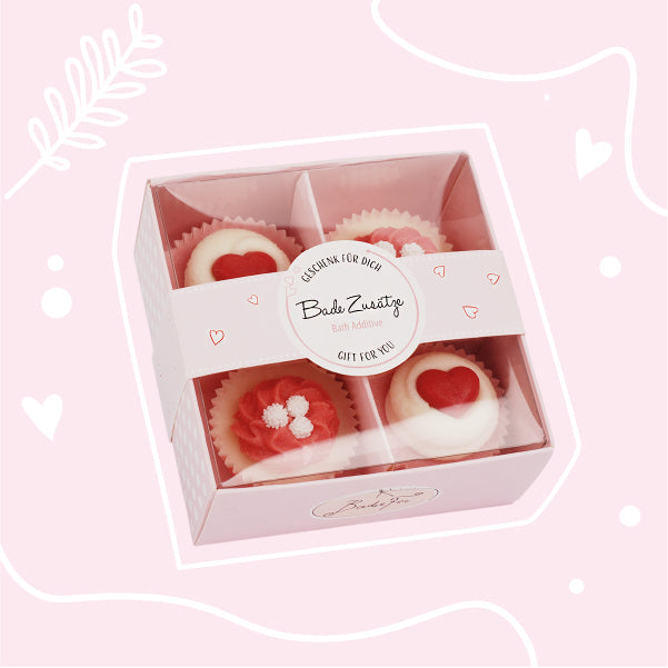 Badefee 4er Badepralinen Geschenkset - Petit Amour