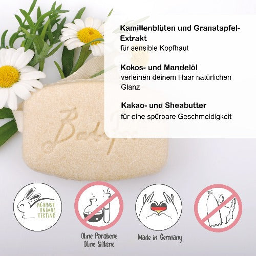 Badefee Festes Shampoo mit Kamillenblüten
