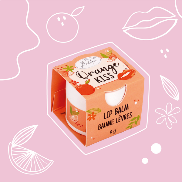 Badefee Lippenbalsam Orange Kiss  mit Bienenwachs & Orangeduft, mikroplastikfrei