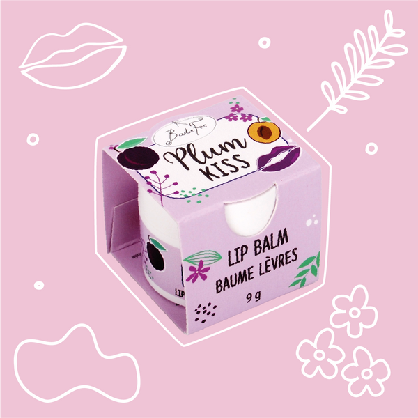 Badefee Lippenbalsam Plum Kiss  mit Bienenwachs & natürlichem Duft, mikroplastikfrei