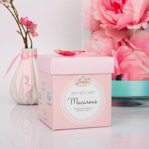 Badefee Macaronseife Geschenkset