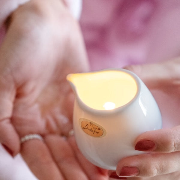 Badefee Massagekerze Kuschelzeit