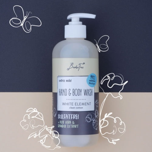 Badefee Sulfatfreie Hand & Body Wash  "White Element"