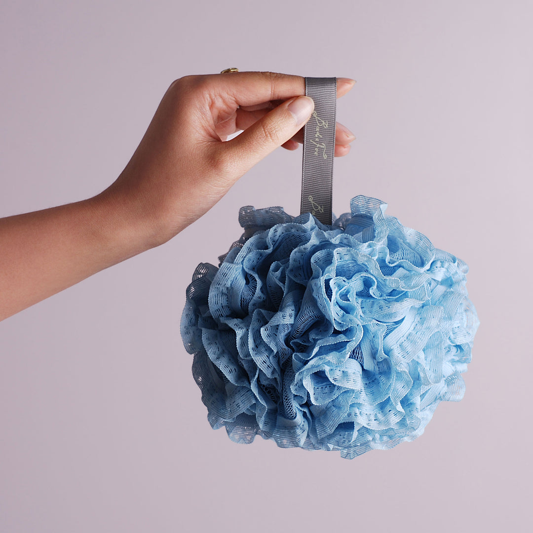 Netzschwamm 15 cm in Blau