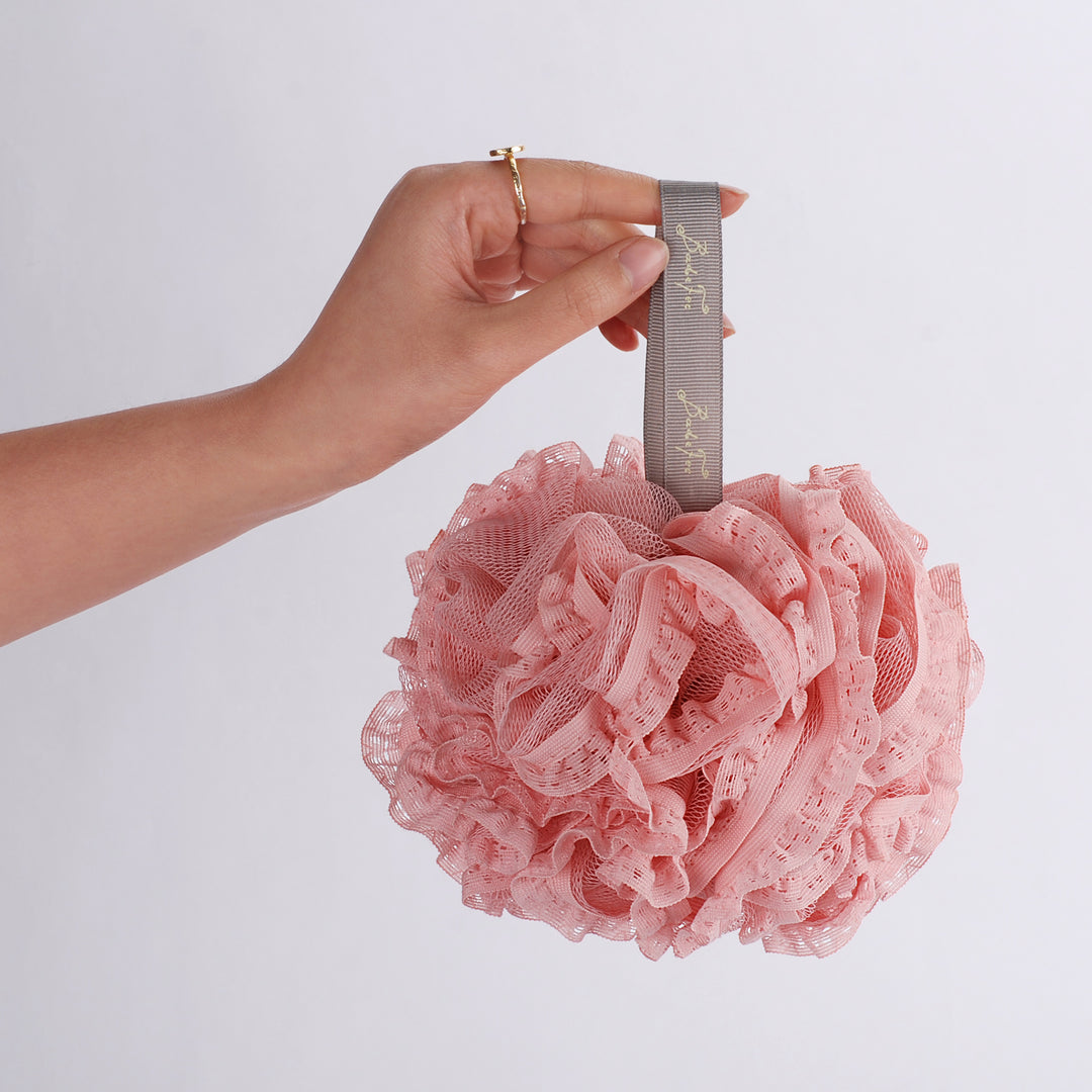 Netzschwamm 15 cm in Retro Pink